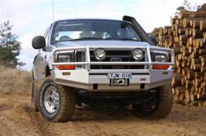 ARB 4x4 Accessories - ARB 4x4 Accessories Front Deluxe Bull Bar Winch Mount Bumper 3436030 - Image 1