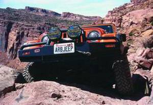 ARB 4x4 Accessories - ARB 4x4 Accessories Front Deluxe Bull Bar Winch Mount Bumper 3450070 - Image 4