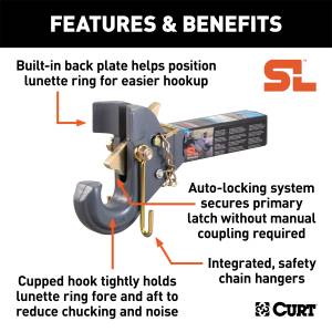 CURT - CURT SecureLatch Pintle Hook 48405 - Image 2