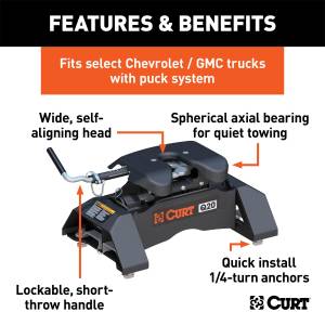 CURT - CURT Q20 Fifth Wheel Hitch 16094 - Image 2