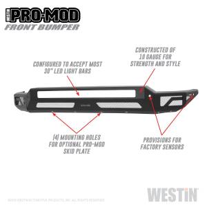 Westin - Westin Pro-Mod Front Bumper 58-41225 - Image 1