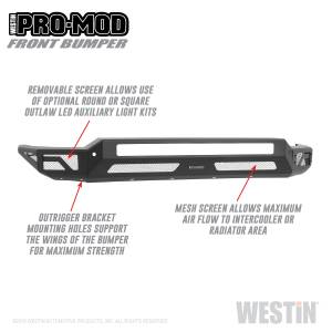 Westin - Westin Pro-Mod Front Bumper 58-41225 - Image 2