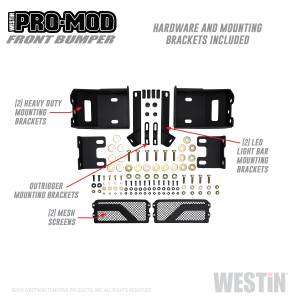 Westin - Westin Pro-Mod Front Bumper 58-41225 - Image 4