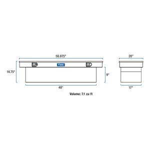 UWS - UWS 58 in. Crossover Truck Tool Box EC10121 - Image 9