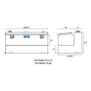 UWS - UWS Combination Liquid Transfer Tank/Tool Box TT-75-COMBO-BLK - Image 10