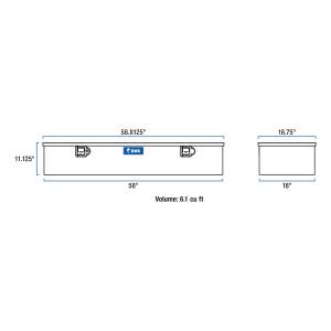 UWS - UWS 58 in. 5th Wheel Truck Tool Box EC20081 - Image 7