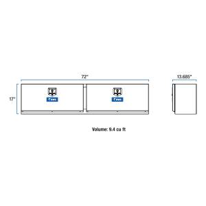 UWS - UWS 72 in. Double-Door Topside Truck Tool Box EC40041 - Image 6