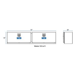 UWS - UWS 72 in. Double-Door Underbody Tool Box EC40121 - Image 6