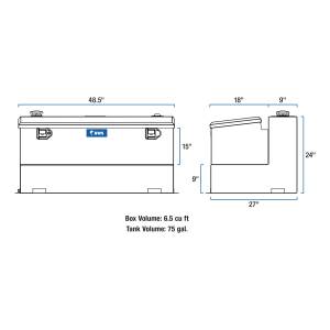 UWS - UWS Combination Liquid Transfer Tank/Tool Box ST-75-COMBO-MB - Image 11