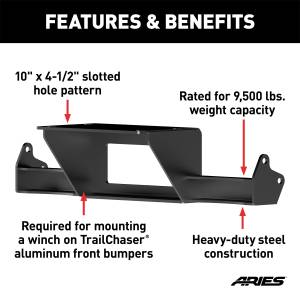 ARIES - ARIES TrailChaser Winch Reinforcement Bracket 2072102 - Image 2