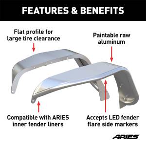 ARIES - ARIES Tubular Fender Flare 1500202 - Image 4