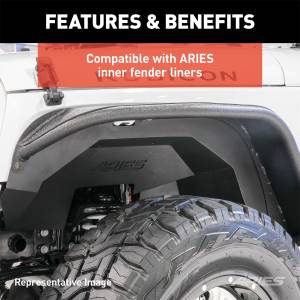 ARIES - ARIES Tubular Fender Flare 1500202 - Image 7