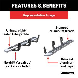 ARIES - ARIES AdvantEDGE Side Bars w/Mounting Brackets 2555042 - Image 3