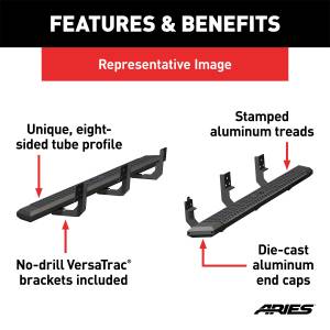 ARIES - ARIES AdvantEDGE Side Bars w/Mounting Brackets 2556023 - Image 5