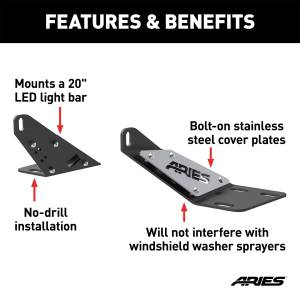 ARIES - ARIES Hood Light Mounting Bracket 15913 - Image 3