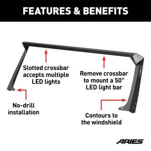 ARIES - ARIES Roof Light Mounting Bracket w/Crossbar 15916 - Image 3