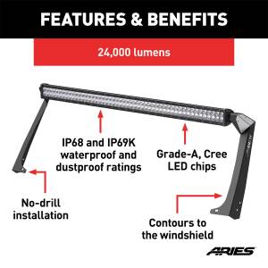 ARIES - ARIES Roof Light Bar w/Brackets 1501303 - Image 4