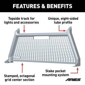 ARIES - ARIES AdvantEDGE Headache Rack 1110201 - Image 5