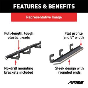 ARIES - ARIES AeroTread Running Boards w/Mounting Brackets 2051003 - Image 3