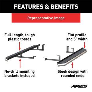 ARIES - ARIES AeroTread Running Boards w/Mounting Brackets 2051005 - Image 5