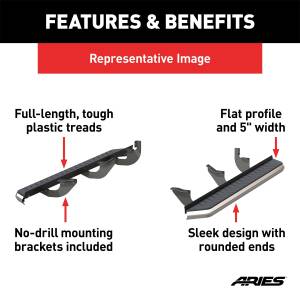 ARIES - ARIES AeroTread Running Boards w/Mounting Brackets 2051010 - Image 5