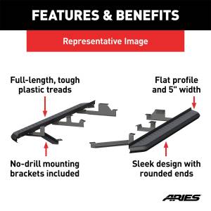 ARIES - ARIES AeroTread Running Boards w/Mounting Brackets 2061022 - Image 3