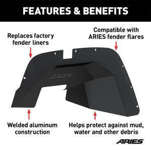 ARIES - ARIES Fender Liner 1500350 - Image 4