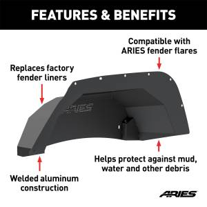 ARIES - ARIES Fender Liner 2500350 - Image 4