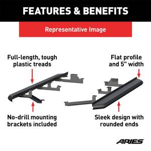 ARIES - ARIES AeroTread Running Boards w/Mounting Brackets 2061041 - Image 3