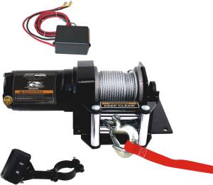 Bulldog Winch - Bulldog Winch 2000lb ATV Winch with Mini-Rocker Switch, Mounting Channel, Roller Fairlead (15001) - Image 1