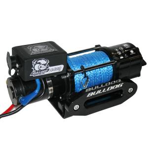 Bulldog Winch - Bulldog Winch 4400lb Trailer/Utility Winch 50' Syn Rope, Hawse Fairlead, Mnt Plate (15020) - Image 2