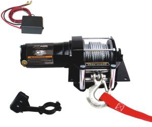 Bulldog Winch - Bulldog Winch 3000lb ATV Winch with Mini-Rocker Switch, Mounting Channel, Roller Fairlead (15002) - Image 1