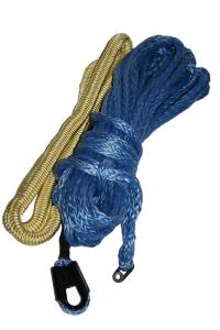 Bulldog Winch - Bulldog Winch Synthetic Rope 9.5mm x 100ft, Premium with Abrasion Sleeve, up to 12k (20084) - Image 2