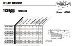 Tommy Gate - Tommy Gate Flatbed & Van - Tuckunder Series: TKT (TKT-80-25 TP50) - Image 7