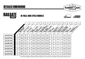 Tommy Gate - Tommy Gate Flatbed and Van - Railgate Series: High-Cycle (89-25 EA55) - Image 7