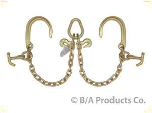 B/A Products - B/A Products V-Chain; 8" J Hooks & Hammerhead T-J Combo Hooks (N711-8DH3) - Image 1